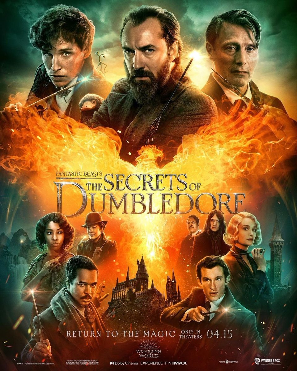 wizardfes's tweet image. /wzd 
OFFICIAL POSTER FANTASTIC BEASTS THE SECRETS OF DUMBLEDORE
