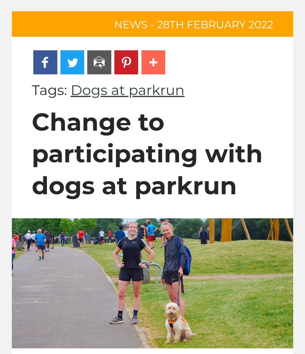 From April, the rules on dogs at parkrun are changing… you can read all about it in the latest blog..
blog.parkrun.com/sg/2022/02/28/…