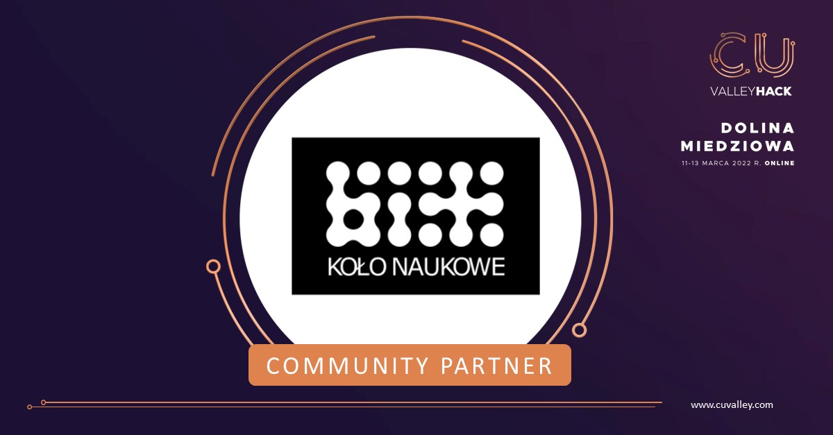 cu_valley's tweet photo. ➡Grono #CommunityPartnerów #hackathonu CuValley Hack stale się poszerza. Poznajcie kolejnych Partnerów. Dziękujemy za wsparcie 👍
▶️Pamiętajcie rejestracja trwa do 7 marca! https://t.co/KfW9sIxS6q https://t.co/e0xz3MQkMd