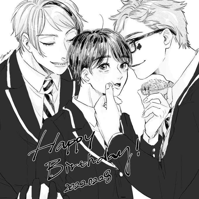 @asari11i11 あーーーーーーー!間に!!!合った!!!!!!!!滑り込みですみませんいつもありがとうございますお誕生日おめでとうございまーーーーーす!!!!!!!!直近では副寮長サンド大変おいしかったです えへえへ 愛 これからも何卒よしなに…☺️♥️♥️♥️ 