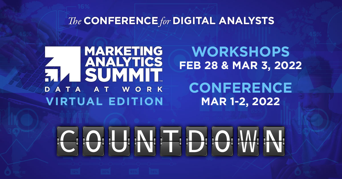 Marketing Analytics Summit (Virtual) Starts Feb 28 » check out the amazing speaker lineup marketinganalyticssummit.com/agenda/