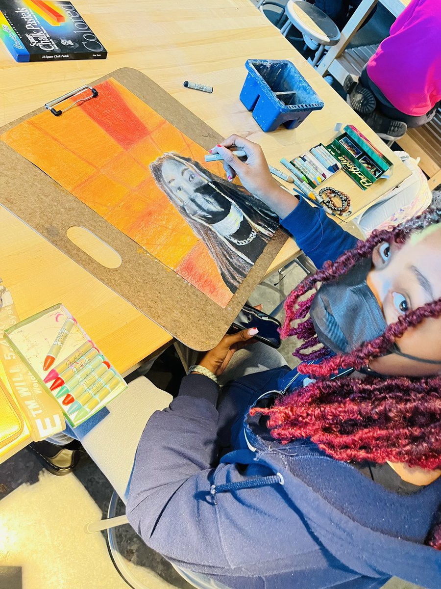 Portrait Painting in Pastels …. These amazing works in progress! So proud!