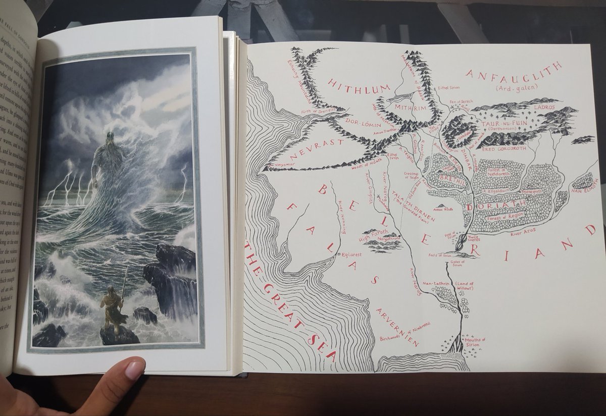SandaliMendis's tweet photo. Love it when books have maps like this. Sadly, Beleriand is no more. And the sweet Lord Ecthelion sings no more to sweep away the darkness in Middle-Earth
#Tolkien
#FallOfGondolin
#LOTR https://t.co/lZ4rOC5eOs
