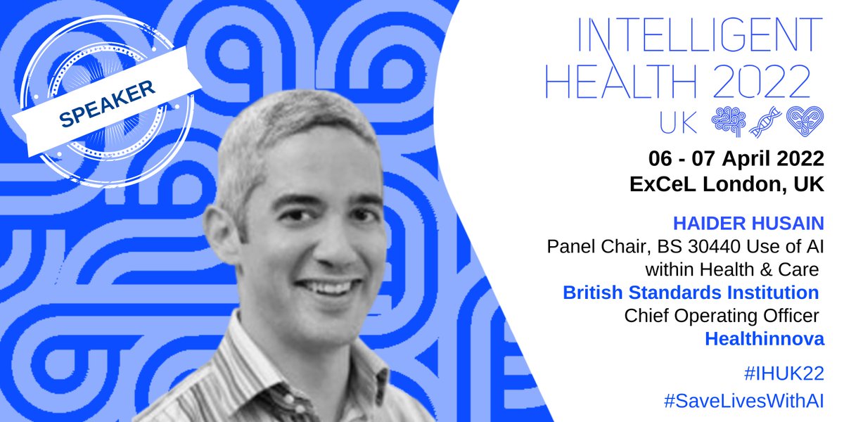 IntHealthAI's tweet photo. Haider Husain @paracat COO at #healthinnova has championed the need for an auditable standard for the validation of #AI for use within the #health and care ecosystem🙌 He will join us as a speaker at #IHUK22 (6-7 April, ExCeL London)👏https://t.co/QuUVzl6gdy https://t.co/MmNrnhBpOI