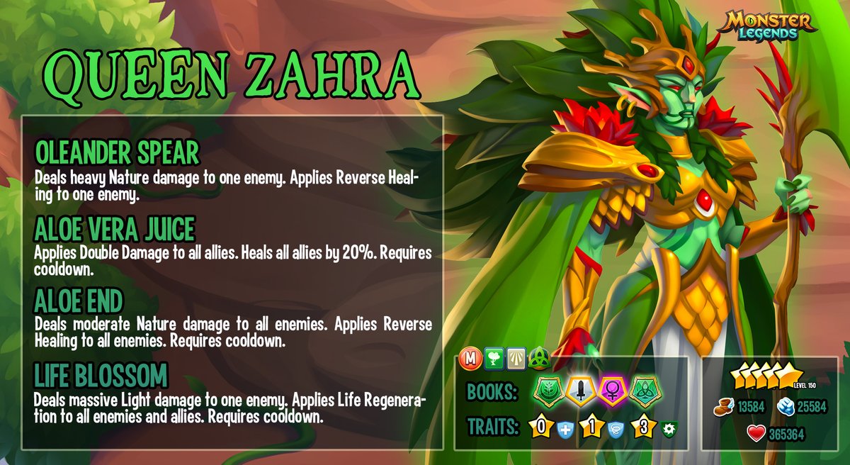 Monster_Legends's tweet photo. And the 🌸 Blossom Era🌸 can’t be told without talking about Queen Zahra and her role in everything that happened. Without her, chaos would still be reigning. Her story is too interesting for a short explanation here on Twitter.

Read it all here! ➡️  https://t.co/AjncgMXP4k https://t.co/SVsc58GCqv