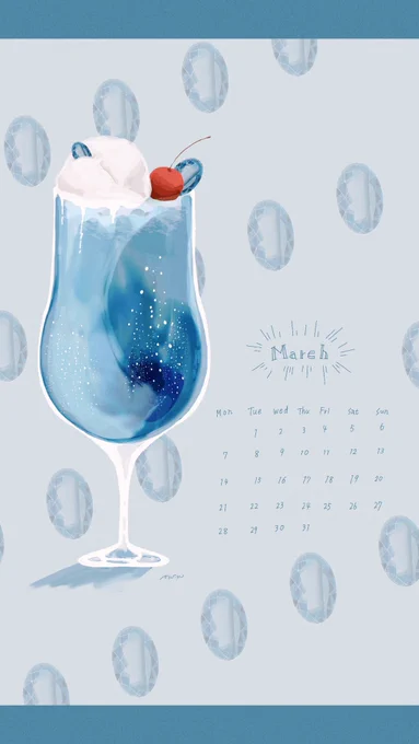💎𝐌𝐚𝐫𝐜𝐡💎

3月はアクアマリンのクリームソーダ。

海の水を意味するアクアマリンならではの水色のグラデーションクリームソーダです。

アクアマリンの石言葉は「幸福・富・聡明」

素敵な1ヶ月になりますように。 