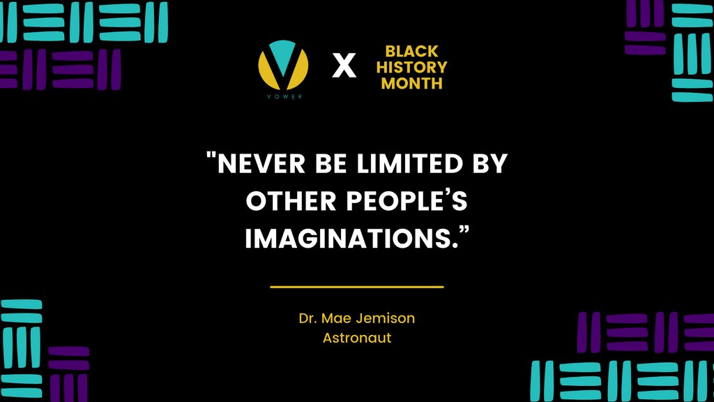 TheVowerInc's tweet photo. Just some Monday motivation from the first Black woman to touch the stars! 👩🏾🚀💫
Dr. Mae Jemison was the first Black woman to travel to space on September 12, 1992.
#BlackHistoryMonth #DrMaeJemison #BlackWomen #BlackWomenLeaders #Vower #VowerUp #Gig #GigUp #Internships https://t.co/Qu0ooocpxp