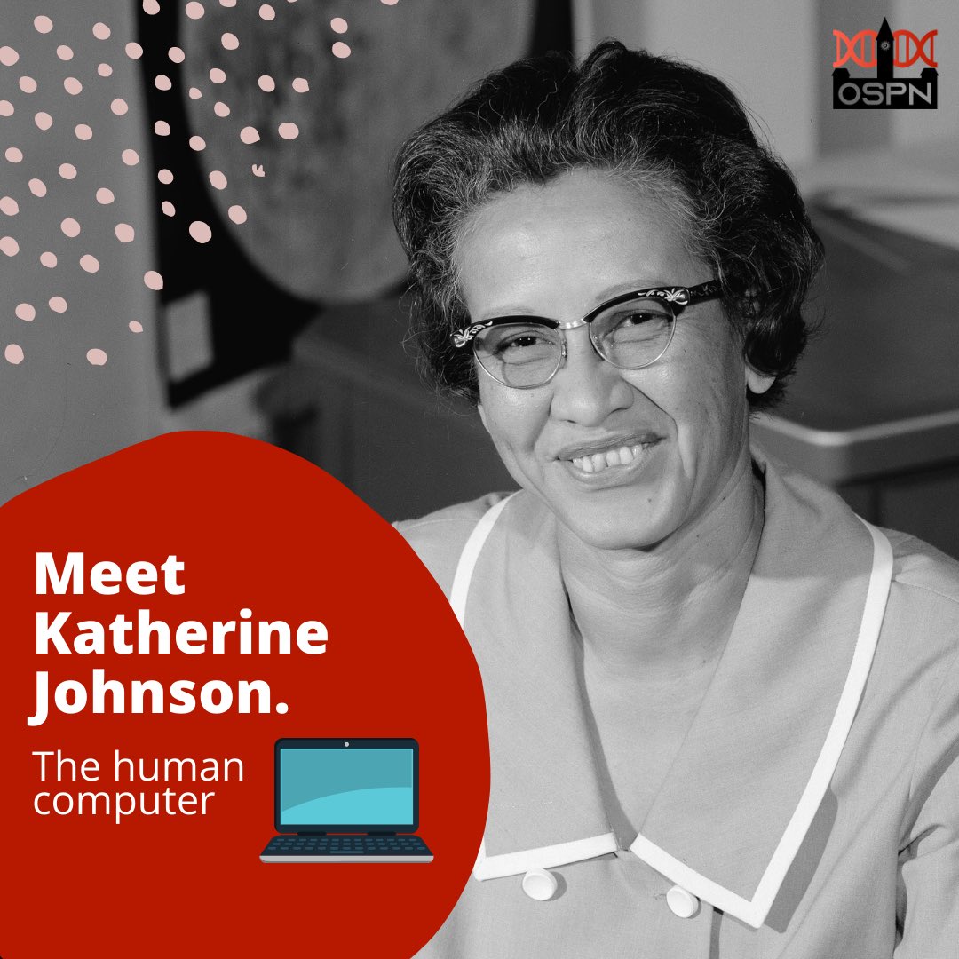 OttawaSciPolNet's tweet photo. (1/7) Katherine Johnson is recognized as one of the first African American women to work for NASA, where she was able to perform advanced mathematics by hand and helped pioneer the use of computers within the agency.
#BlackHistoryMonth #BlackInMath #BlackInSTEM #BlackInSpace https://t.co/HyCC56C5Gs