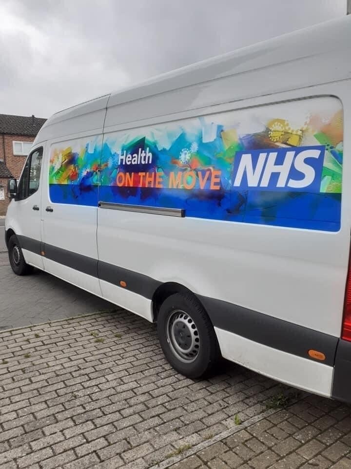 GuildfordBC's tweet photo. Now is your chance to catch up with your Covid-19 first doses, second doses and boosters.

A vaccine van will be parked outside the Holy Trinity Church on our High Street tomorrow between 11 am and 3pm. No need to book.

#KeepGuildfordSafe https://t.co/lOzg5o8jFU