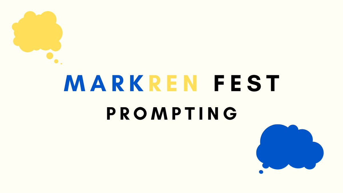 markrenfest's tweet photo. PROMPTING IS NOW OPEN! the form will stay open until march 20th and the archive will be available for viewing after that. please read the guidance at the top of this form before submitting. HAPPY PROMPTING EVERYONE! 🧃🫖 https://t.co/Ypo7XECIfX