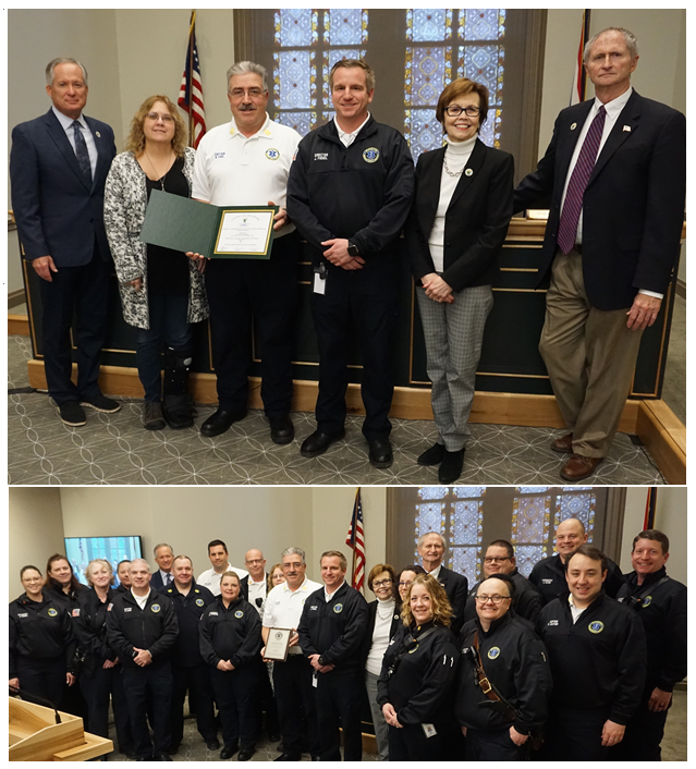 Congratulations!
It was a full house in session this morning, to wish Delaware County EMS Captain Bob Fish well, as he retires after more than 25 years!
Captain Fish – Thank you for your service! You will be missed!