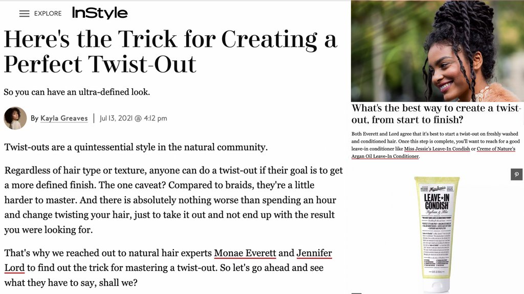 MonaeArtistry's tweet photo. Here are some tips to master the perfect twist-out! Throwback to this @InStyle article of @KaylaAGreaves
https://t.co/xLWRJEqOO7
#hairstylistthatcare #hairstylistsupportinghairstylist #hairstylisttribe #hairstylistbootcamp #hairstylisttips #haireducation https://t.co/W2UINLPKiJ