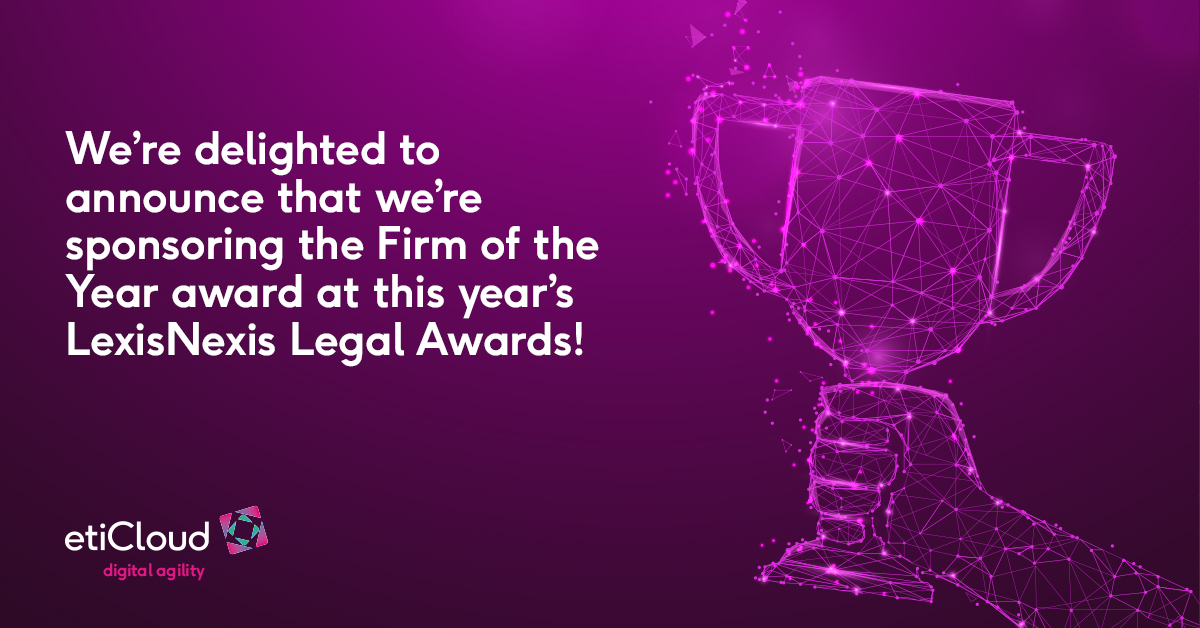 We’re delighted to announce that we’re sponsoring the Firm of the Year award at this year’s LexisNexis Legal Awards! everythingthatis.cloud/2022/02/05/eti…