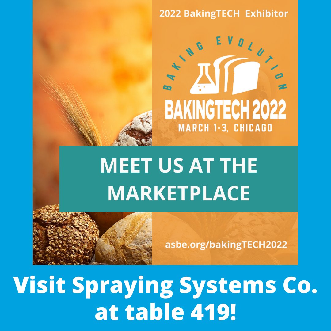 PathoSans's tweet photo. Come visit Spraying Systems Co. at table 419 at BakingTECH 2022 in Chicago! PathoSans will be showcasing our electrochemically-activated solutions (ECAS) that support safe cleaning in bakeries. https://t.co/d6QrB85LiP
#BakingTECH2022 @amsocbaking https://t.co/WvEQza6r3F