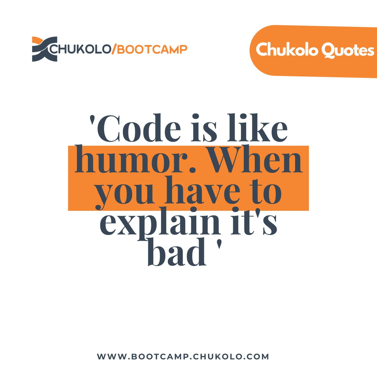 ChukoloBootcamp's tweet photo. Wise sayings.
#LearningWithChukol
o #YouSefFitSabiCode 
#chukoloBootcamp https://t.co/hWpvG4abRo