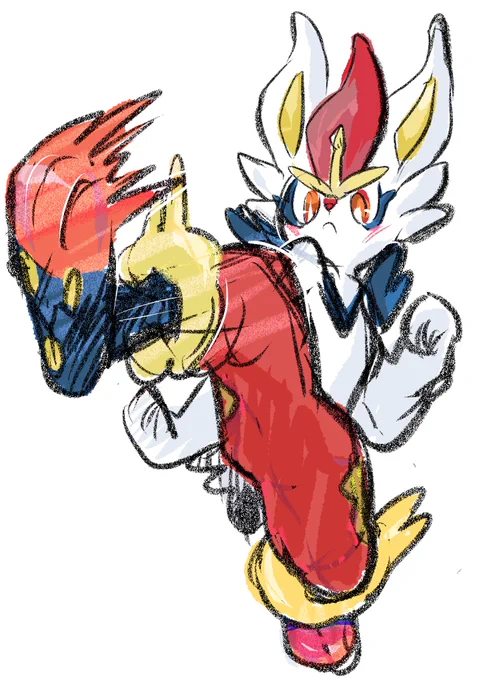 #1日1ポケモン #ポケモン #ポケットモンスター  #剣盾 #Pokemon   #らくがき1日1ポケモン #1日1絵 #らくがき #イラスト #Cinderace 【815 #エースバーン】 