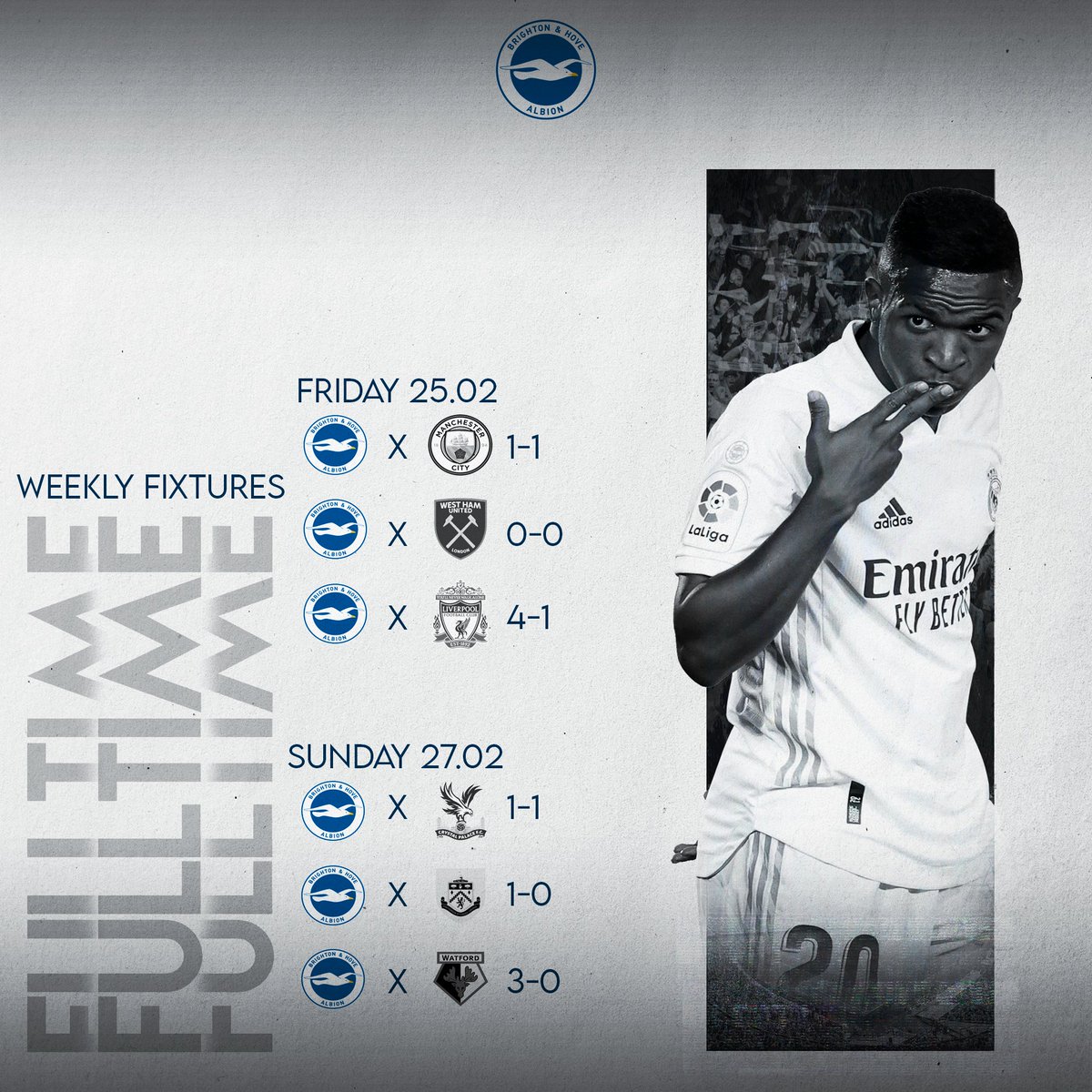 𝗪𝗲𝗲𝗸 𝗧𝗵𝗿𝗲𝗲 𝗥𝗲𝘀𝘂𝗹𝘁𝘀.

𝗙𝗿𝗶𝗱𝗮𝘆.

🆚 Man City
⭕ 1-1
⚽ <a href="/jack_nufc_18/">Jack doca</a>
👟 <a href="/ItsTikityBoo/">TikityBoo 🏴󠁧󠁢󠁳󠁣󠁴󠁿</a>

🆚 West Ham
⭕ 0-0

🆚 Liverpool
⚽ <a href="/Manch9_/">𝙈𝘼𝙉𝘾𝙃</a>
⚽ <a href="/ItsTikityBoo/">TikityBoo 🏴󠁧󠁢󠁳󠁣󠁴󠁿</a>
⚽ <a href="/Wini10x/">Wini10x</a>
⚽ <a href="/jack_nufc_18/">Jack doca</a>
👟👟 <a href="/jack_nufc_18/">Jack doca</a>
👟 <a href="/ShayQ__/">Shay🍀</a>