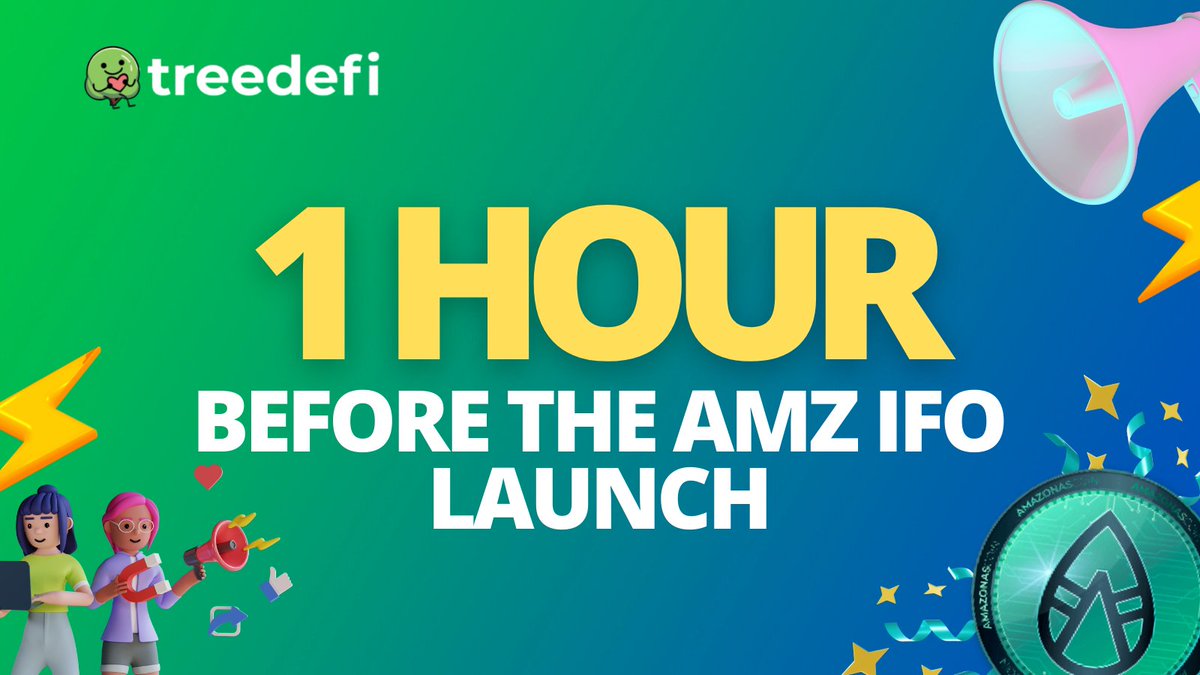 treedefi's tweet photo. T-minus 60 minutes! Until the launch of the @amazonascoin IFO, make sure you have approved the contract at the IFO page to enjoy seamless transactions in contributing your seeds.

Buy your $SEEDS here:
https://t.co/1fPYPPH2VC

IFO page:
https://t.co/MT3V51OjXs

#Launch #IFO $AMZ https://t.co/gPYyhdbxnk