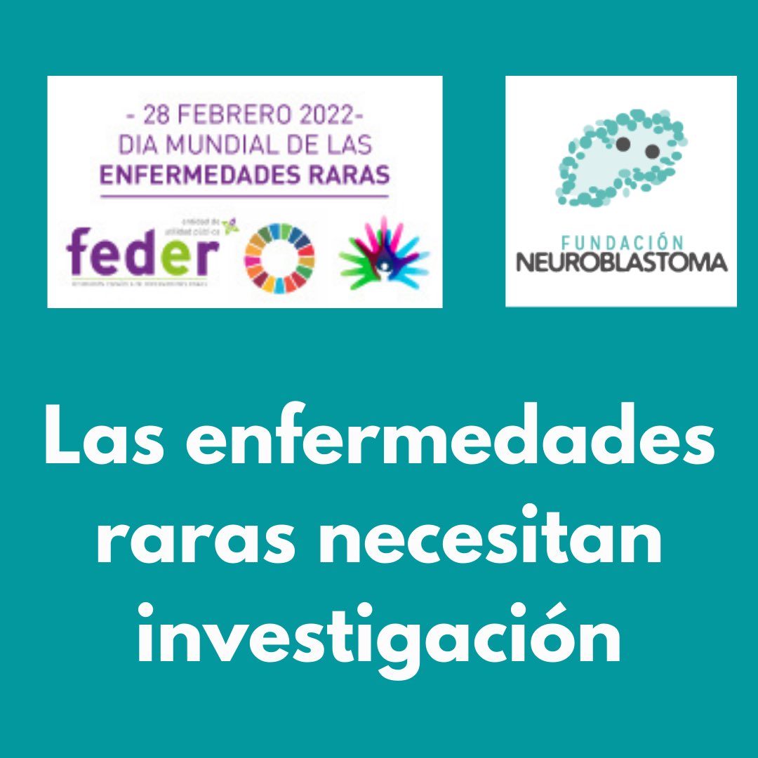 NeuroblastomaES's tweet photo. El #neuroblastoma, por su prevalencia, es una enfermedad rara. Desde la Fundación Neuroblastoma buscamos su cura a través de la investigación #elneuroblastomasecurainvestigando #RareDiseaseDay #DiaMundialDeLasEnfermedadesRaras https://t.co/Fch1YQixRE