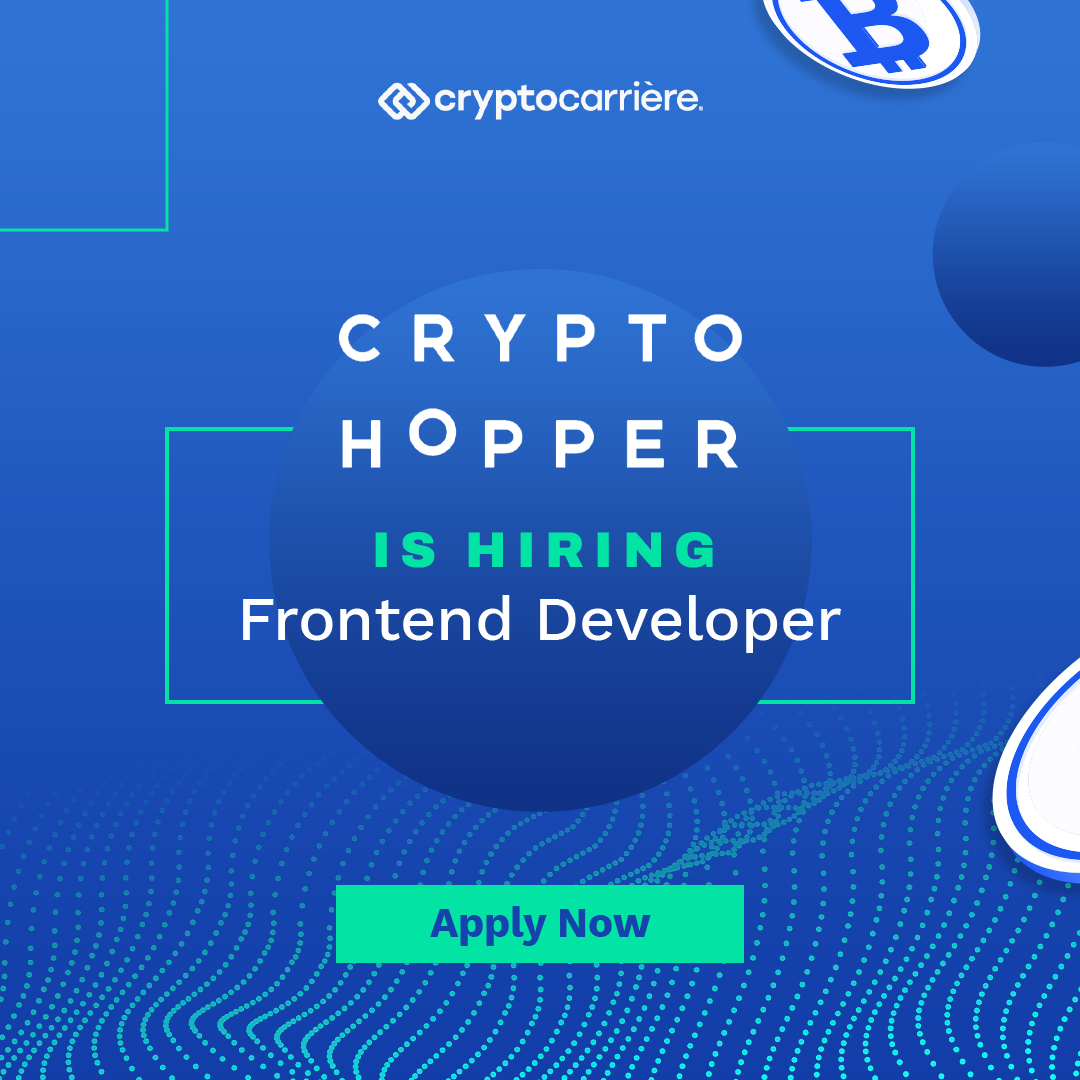 cryptocarriere's tweet photo. In het team van cryptohopper neem jij het roer in handen als het gaat om het bedenken, coderen en implementeren van user-centric interfaces. Wil jij een bot optimaliseren en innoveren die meer dan 9 miljoen transacties host met een geschatte waarde van 2 miljard USD per maand? https://t.co/eS5oGWv8jx