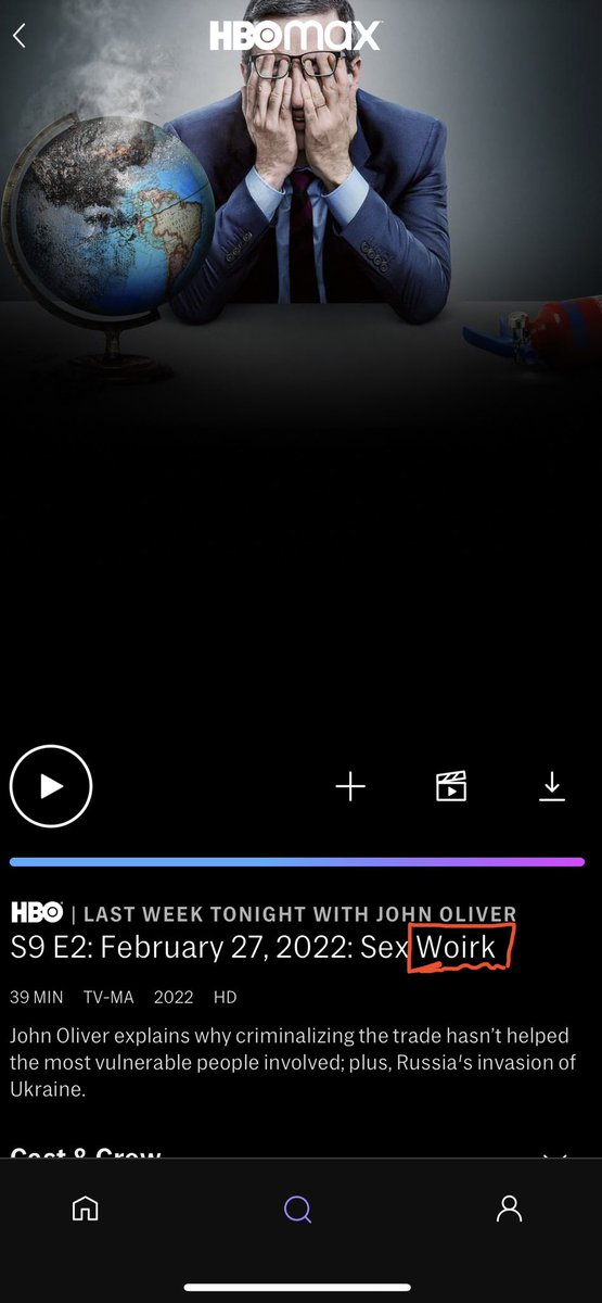 yottox's tweet photo. @LastWeekTonight Hey John, you might want to tell your HBO guys they made a typo in your title. Just FYI. Thanks for more amazing shows!! https://t.co/ucXF7HNOid