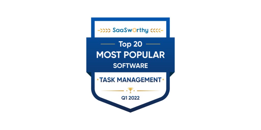 saasworthy's tweet image. SaaSworthy ranks TaskQue as the Most Popular Software in Task Management.

buff.ly/2N57ssJ

Well done team @TaskQue! 

#saasworthy #taskque #awards #taskmanagement #saas