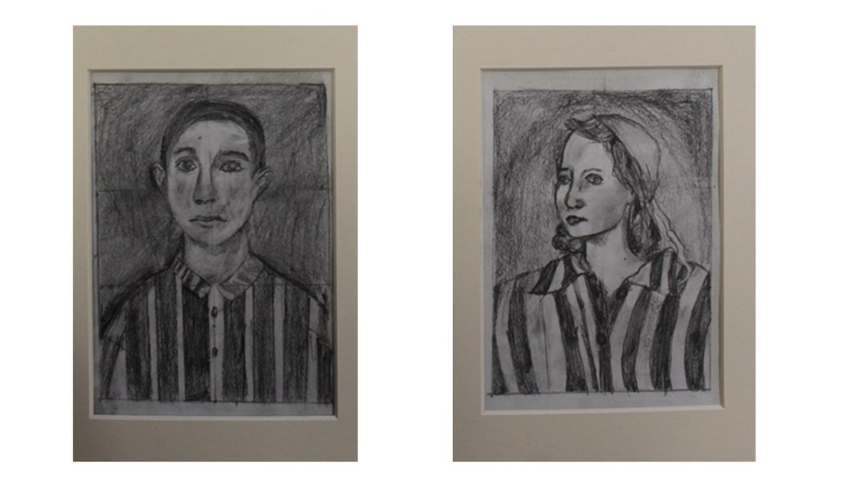 ADT_SRG's tweet photo. The Nazis’ most vulnerable victims – Jewish children. By war’s end, as many as 1.5 million of those children were dead. Year 8 students have remembered some of these children in an exhibit of portraits currently on display in school @srgchs #HolocaustMemorialDay https://t.co/E9YRkb9sEp