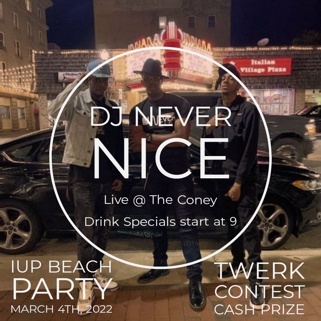 I know there is a lot going on right now, but this Friday, there is also a lot going on at <a href="/TheConey1/">The Coney</a>. #IUP #beachparty,  #TWERKCONTEST (cash prize to winner), #flexcontest (for the fellas), #drinkspecials start at 9 pm. See you there 💯.
