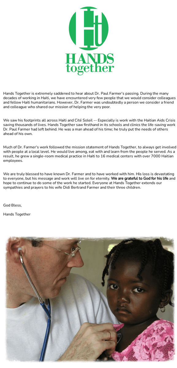 Remembering Dr. Paul Farmer