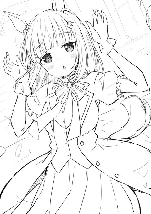 これはハッピーミークのラフ 