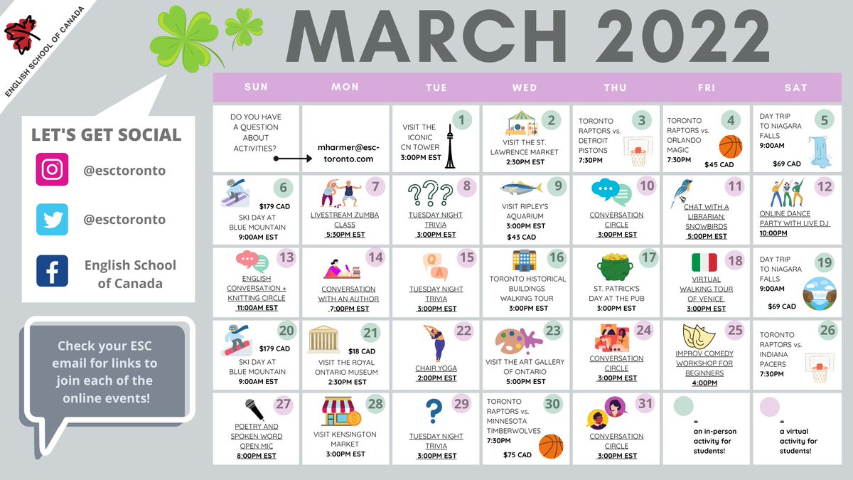 English School of Canada tweet media