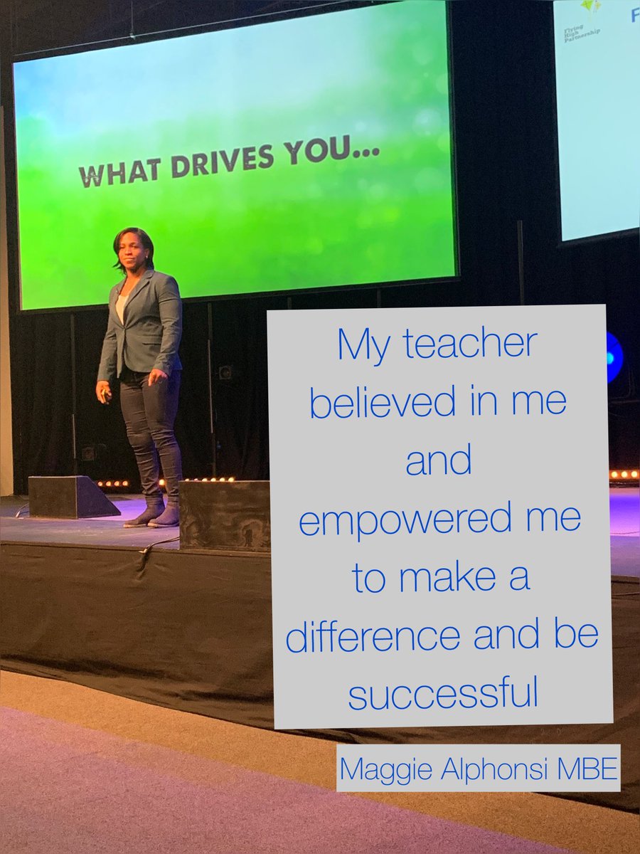 FHteachtraining's tweet photo. Wonderful to hear the fabulous @MaggieAlphonsi sharing her story and the people who empowered her to make her the person she is now #FHPINSET2022 @FlyingHighTrust https://t.co/zTcUmi9MFA