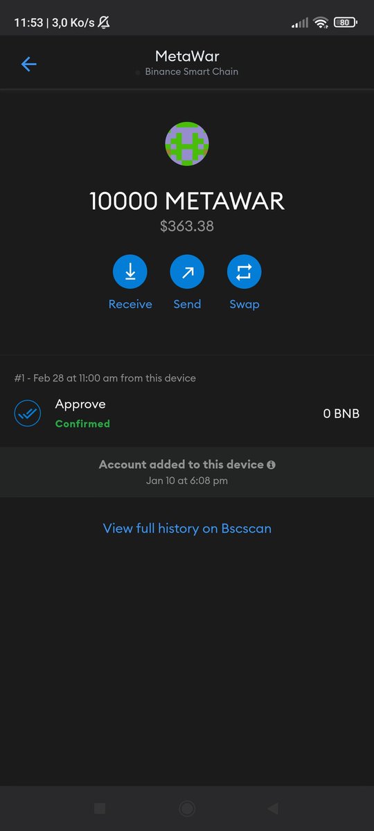 sahnoun_amine7's tweet photo. @BitShiba I need to sell this i have 20000 metawar seling it for700 dollars usdt for my fathers back sergery check it in poo coin and pankakeswap plz https://t.co/PSGbuCigMA