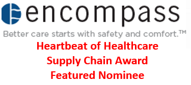 Honoring <a href="/EncompassGrpLLC/">Encompass Group, LLC</a>  as a #Heartbeatofhealthcare SC Award nominee. 
Thank you Encompass for your innovation!
Winner announced 3-7 <a href="/FAHhospitals/">Federation of American Hospitals</a> conf in DC. 
#Supplychain, #HOH