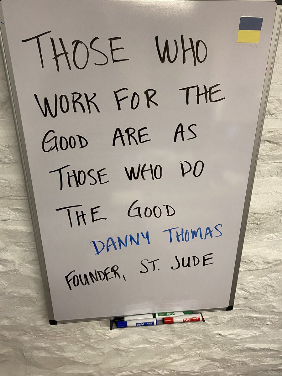 60 years ago this month, the incredible <a href="/StJude/">St. Jude</a> opened in #memphistn.  This week’s #VideoBackgroundQuote goes to founder Danny Thomas.  

Great reminder across many areas of our lives.  Have a great week!
