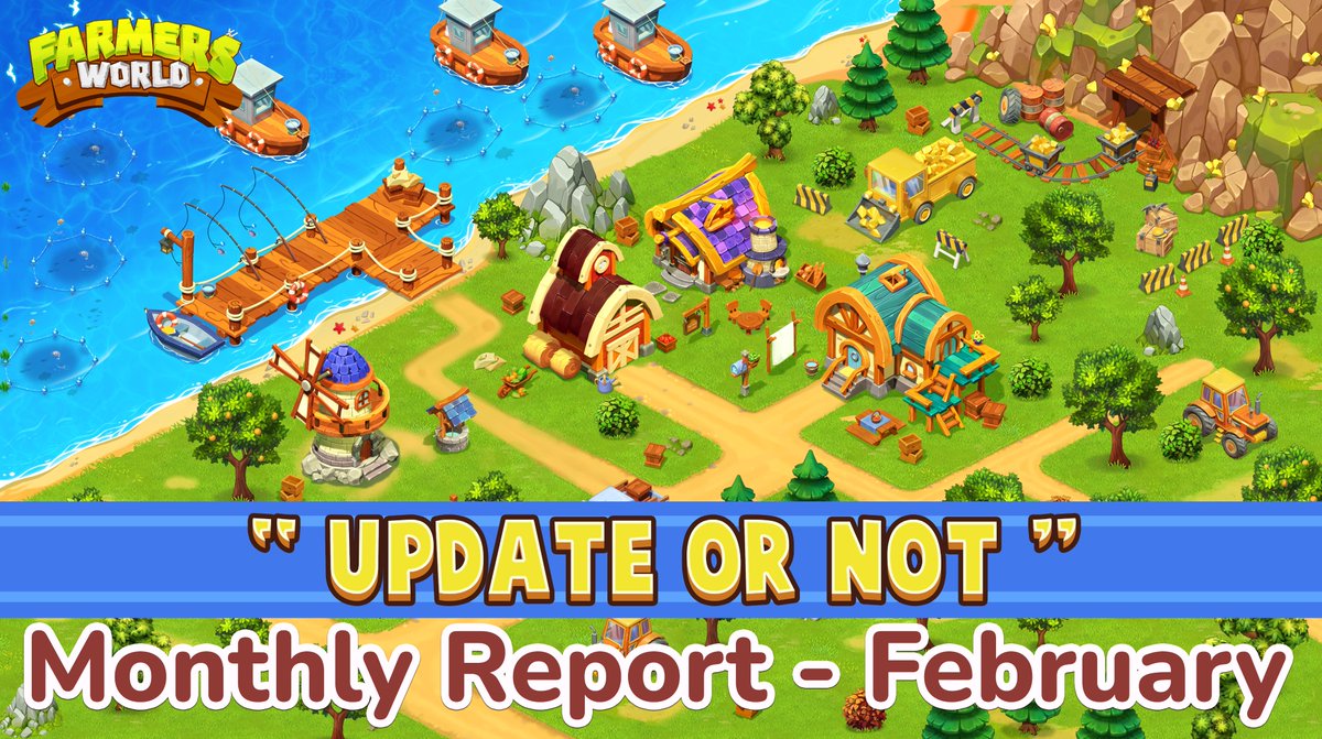 Monthly Report - February

Will Farmers World update or not? That’s probably the question we’ve received the most in the past few months. We’ll answer that, right now, by another question: when the update?....

farmersworld.medium.com/8475cf3fa56b