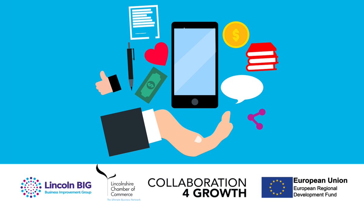 Coll4Growth's tweet photo. #Collaboration4Growth provides business support to SMEs based in West Lindsey, City of Lincoln and North Kesteven.  

These businesses can have 12 hours of FREE business advice (workshops!) OR a grant between £2,000 and £7,000 ✔️💰

Find out more 👉 https://t.co/s3L95RTUPZ https://t.co/kyOFpPojLu