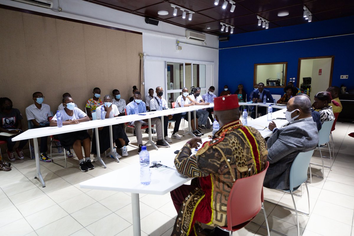 access_drc's tweet photo. “No matter where you come from, your culture and identity must be cherished and protected." Congolese high school ACCESS students and American students from SC learned the importance of honoring their heritage from Congolese traditional leaders during our 2 day #BlackHistoryMonth https://t.co/BO3tmd26Dy