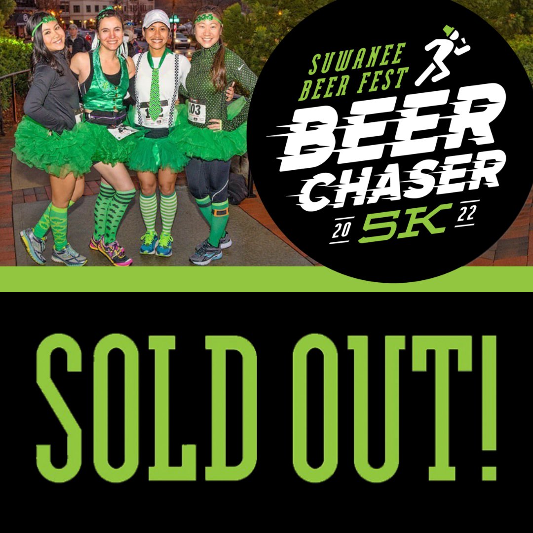 ☘️ SOLD OUT ☘️

Suwanee Beer Fest Beer Chaser 5K is sold out!! If you missed out, sign up for the Suwanee Kiwanis  10th Annual Shamrock 5K to raise funds for Don Lee Memorial scholarships! The proceeds last year assisted in awarding scholarships to 3 local high school students.