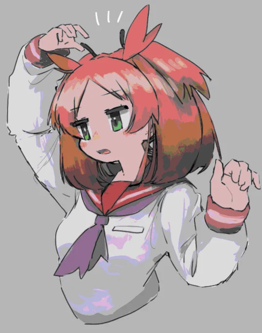 Twitterに絵をあげた後に色んな感じに色調整して遊ぶの楽しい 
