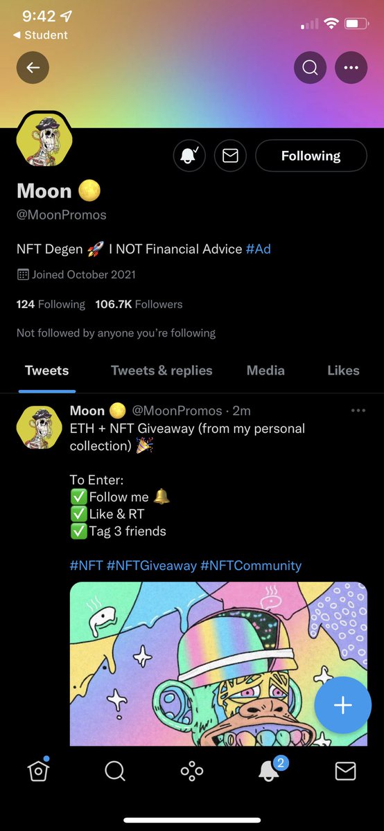 AleksNFTeth's tweet photo. @MoonPromos Done https://t.co/6B3SC27Uxx
