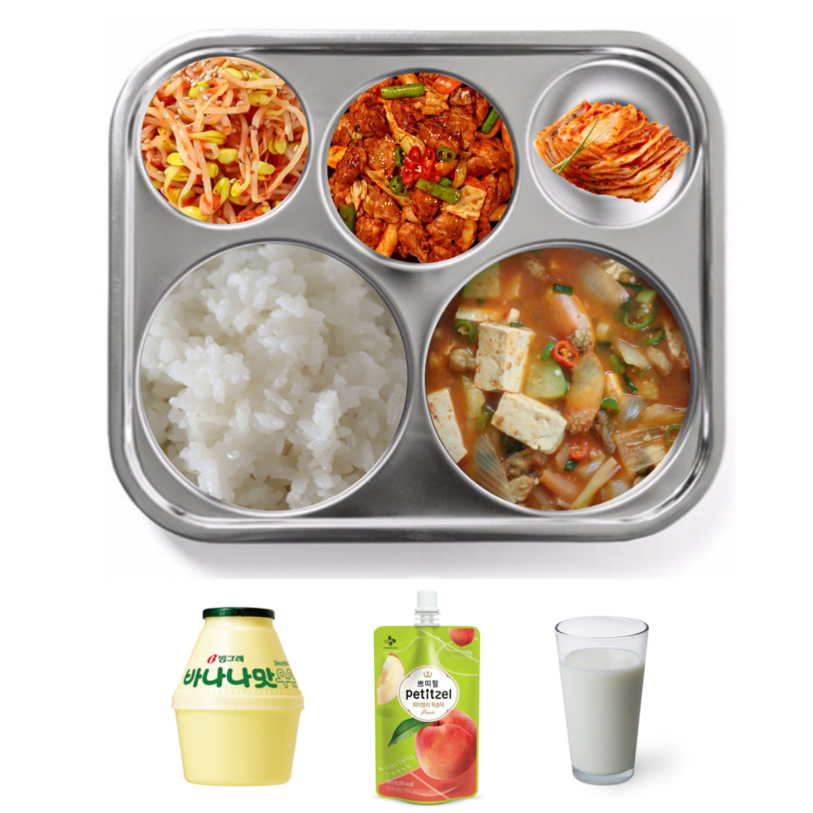 2022.03.01
훈련소 44일차 석식 #도운

밥
미더덕된장찌개
닭갈비
콩나물무침
김장김치

후식
바나나맛 우유
워터젤리
우유

도운아 맛있게 먹어🐶🤎