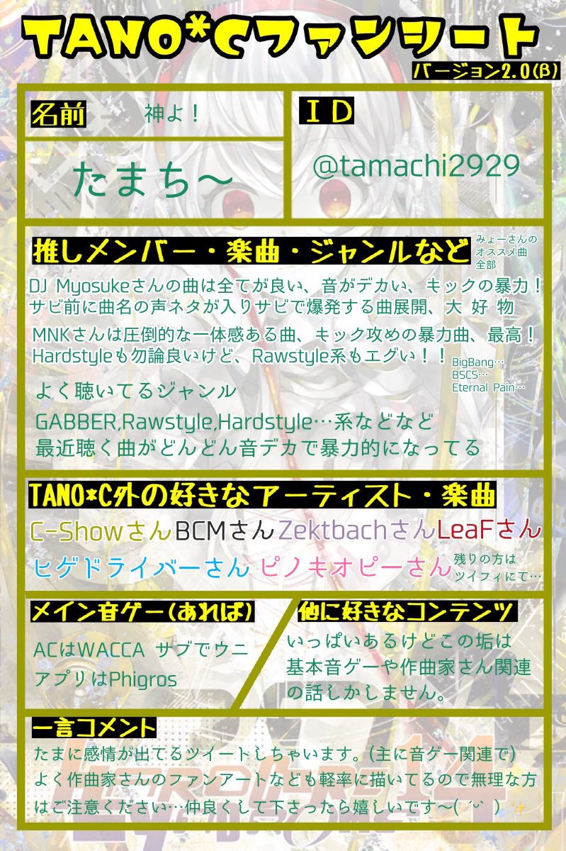 たまち 音ゲー垢 Tamachi2929 Twitter