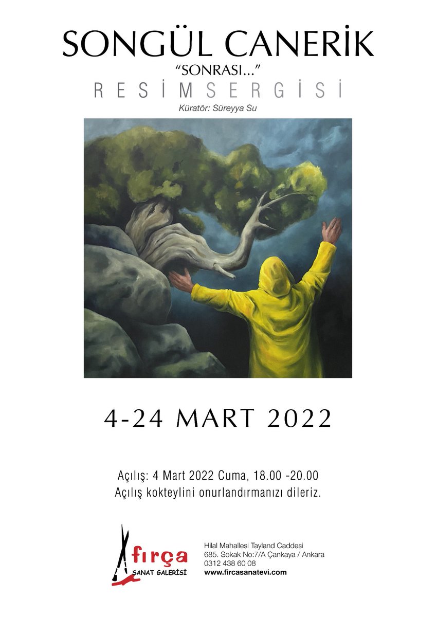 Songül
Canerik “Sonrası…” adlı resim sergisiyle 4 Mart’ta Ankara Fırça Sanat
Galerisi’nde sanatseverle buluşuyor. Küratörlüğünü Süreyya Su’nun üstlendiği
sergi 24 Mart’a kadar gezilebilir.

“Sonlu
olduğumuzu bilmek”, diyor Nancy, “varoluşlarımıza anlam

agonsanat.com/songul-canerik…
