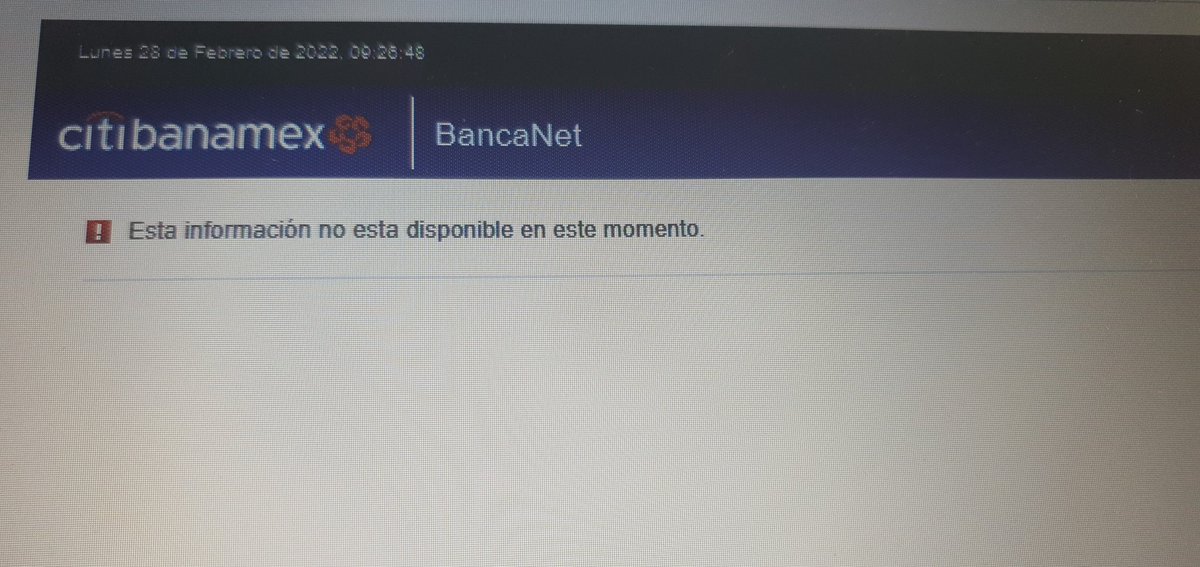 Roslein87's tweet photo. @Citibanamex @ccruzlopez Sitio web, por la App ni siquiera deja ingresar. https://t.co/wxD3Bu8ROV