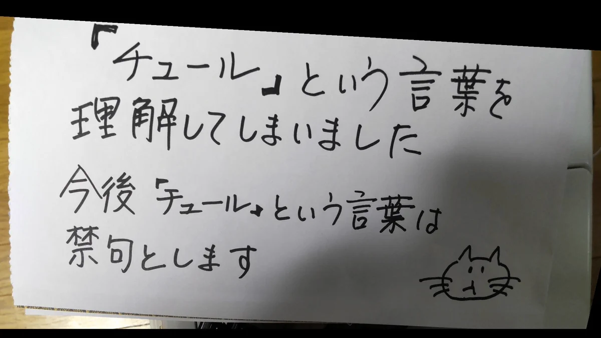 母親からの警告！『チュール』は禁止用語ですwww
