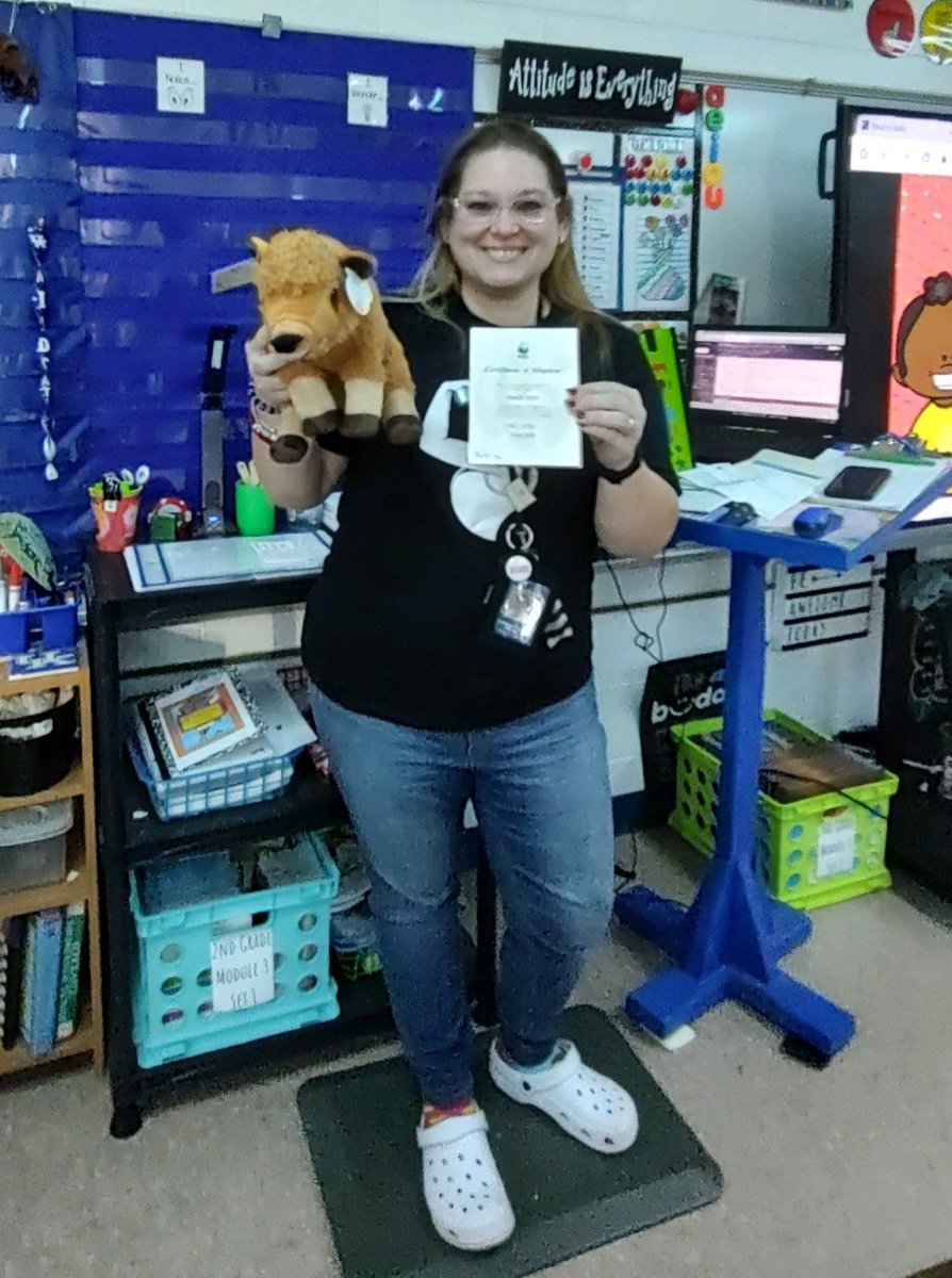 Second Grade raised money and adopted TWO bison calves from WWF! (World Wildlife Fund)