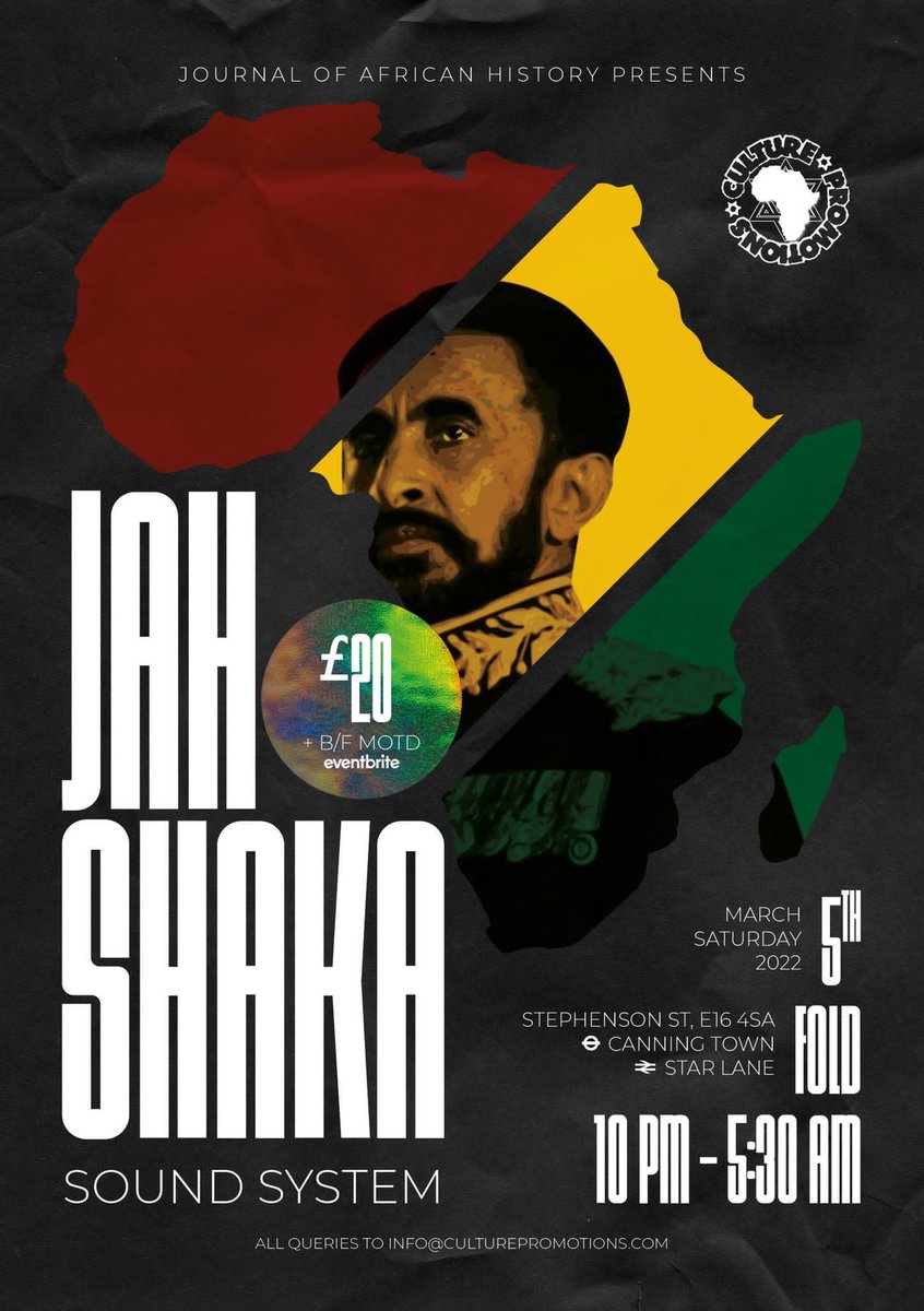 reggaeheaven's tweet photo. DO NOT MISS Jah Shaka at The Fold this Saturday 5 March. Roots and culture for all...
❤️💛💚 https://t.co/eGpMIgx2Jr
