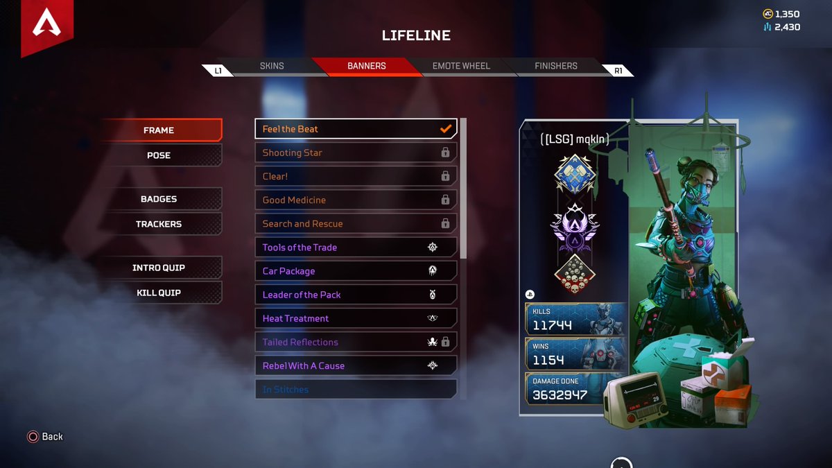 mqkln1's tweet photo. 5キャラ目の万kill、バンガロール1万killいきました。
次はパスでエンジョイします 
#Apex 
#ApexLegends 
#PS4share https://t.co/ta2YFWKnZd