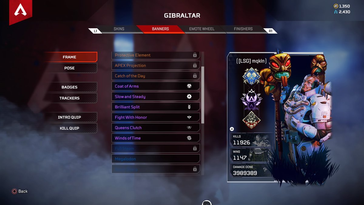 mqkln1's tweet photo. 5キャラ目の万kill、バンガロール1万killいきました。
次はパスでエンジョイします 
#Apex 
#ApexLegends 
#PS4share https://t.co/ta2YFWKnZd